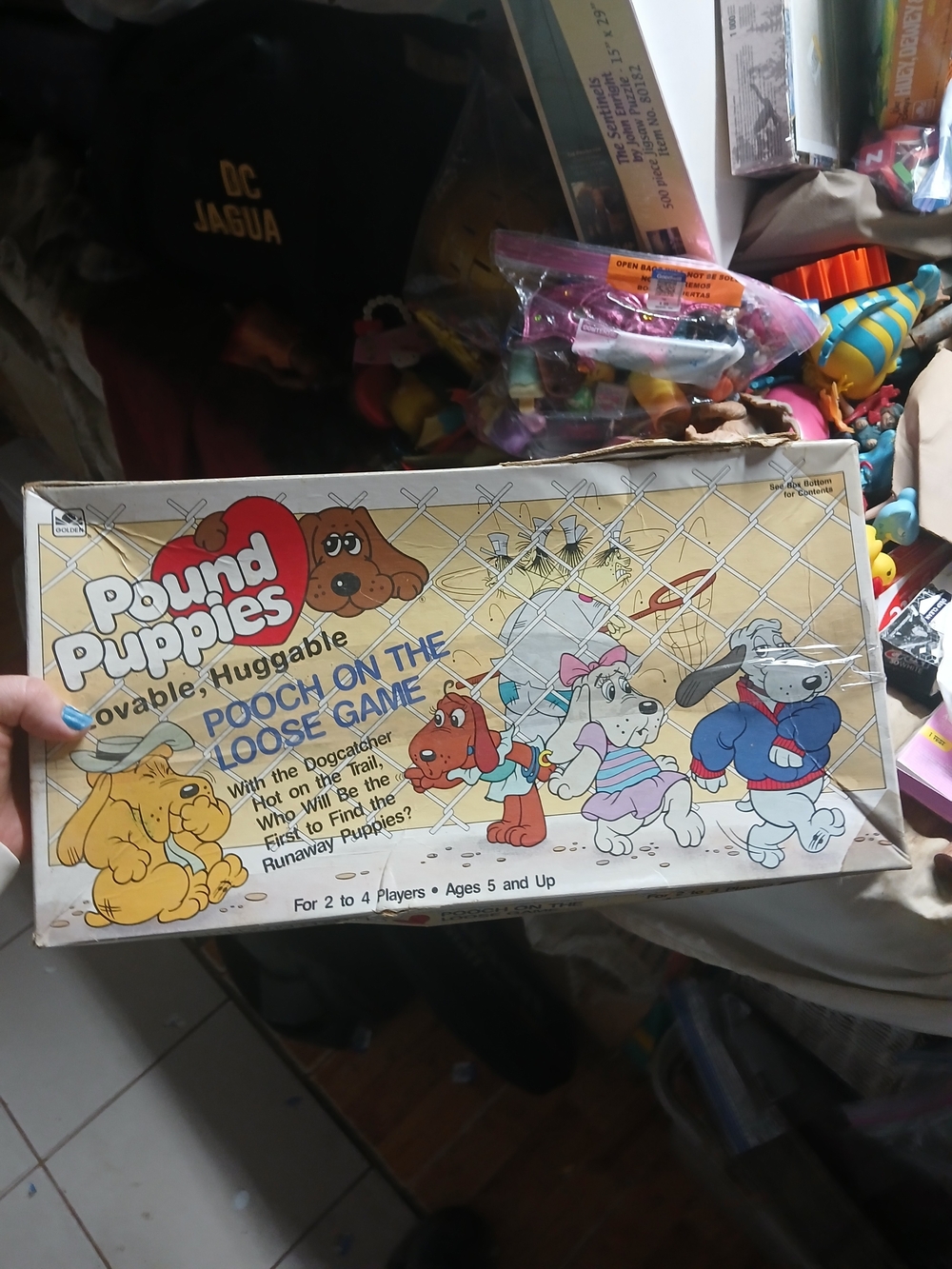 vintage 1986 Pound Puppies: Pooch on the Loose Game published by Golden.